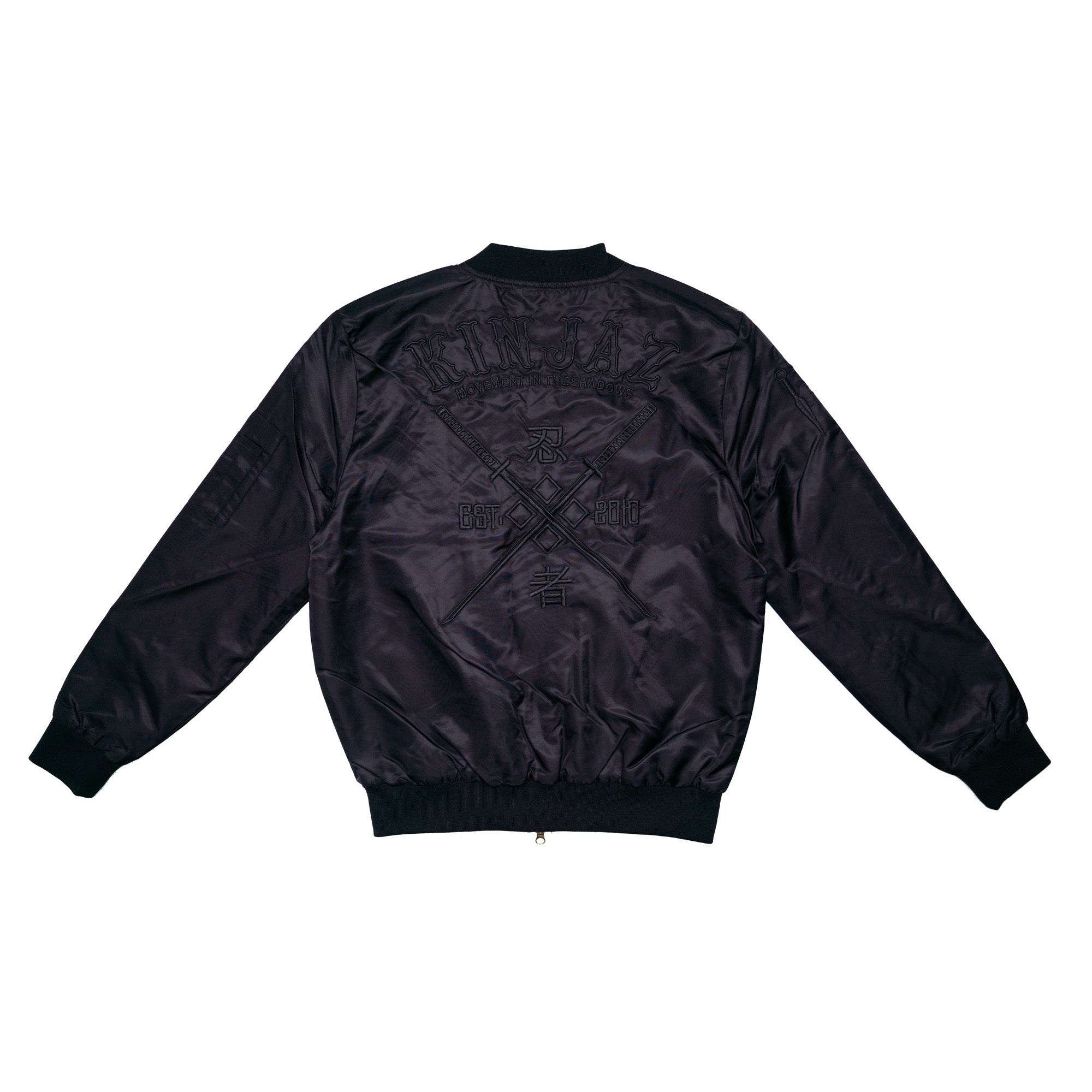 Stealth Bomber Jacket (Black on Black) – Kinjaz Store US