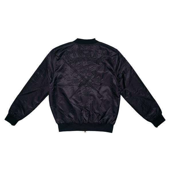 Stealth Bomber Jacket (Black on Black)