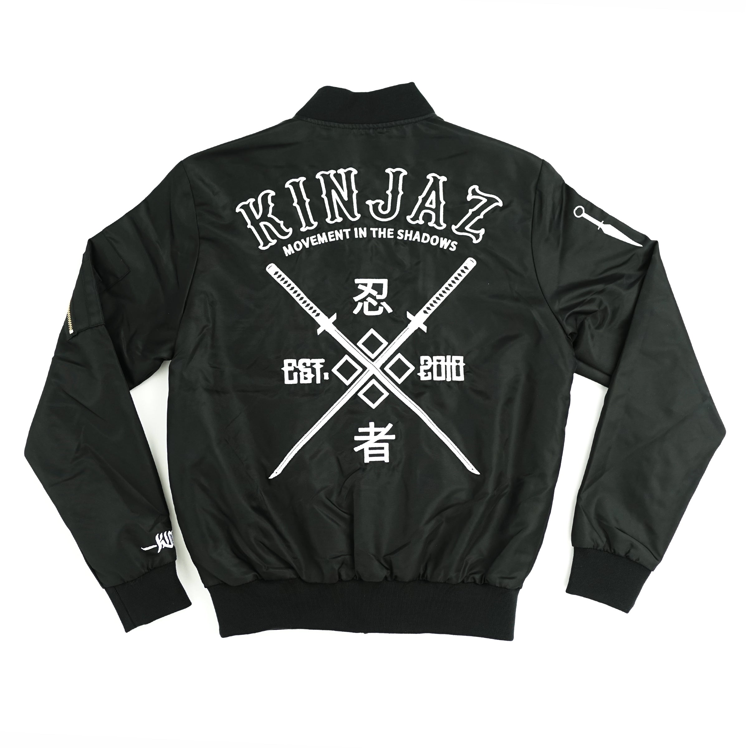 SHADOW Bomber Jacket (Black/White)